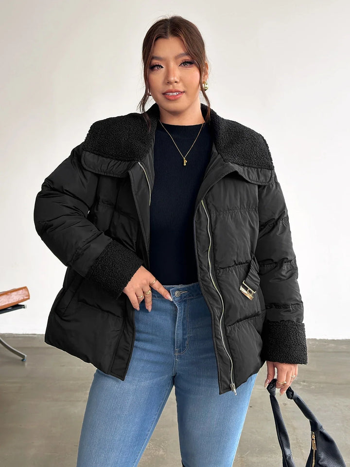 Patricia | Chaqueta Curvy de Invierno con Bolsillos