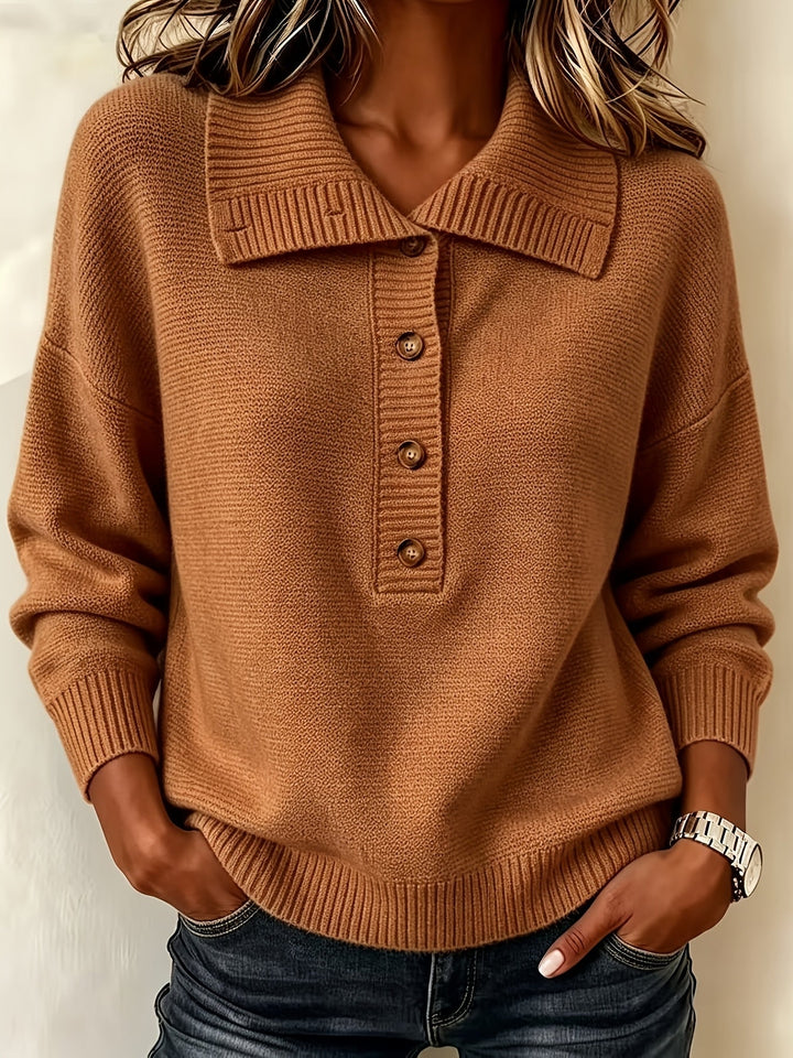 Pilar | Jersey de Otoño con Botones