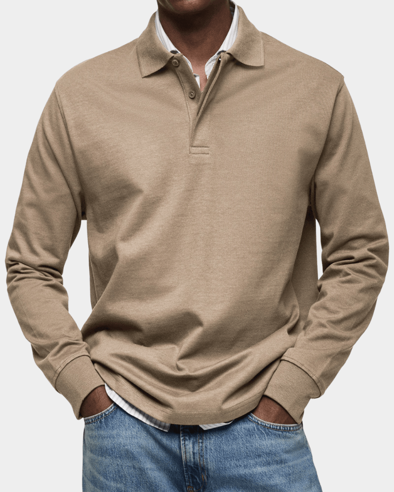 Polo de Otoño de Punto Texturizado