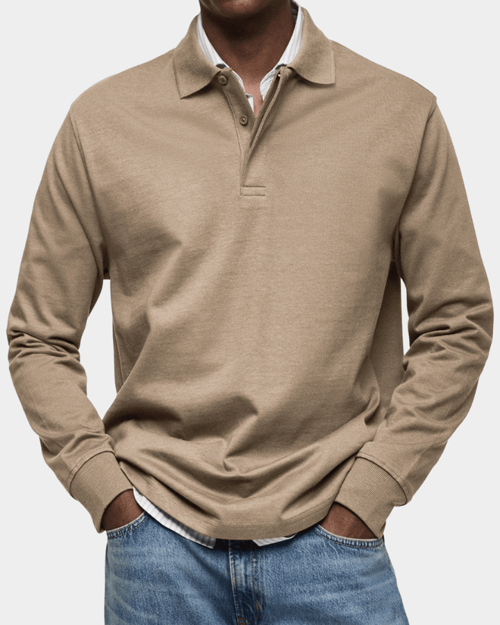 Polo de Otoño de Punto Texturizado