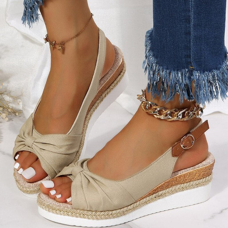 Sandalias Cómodas de Punta Abierta