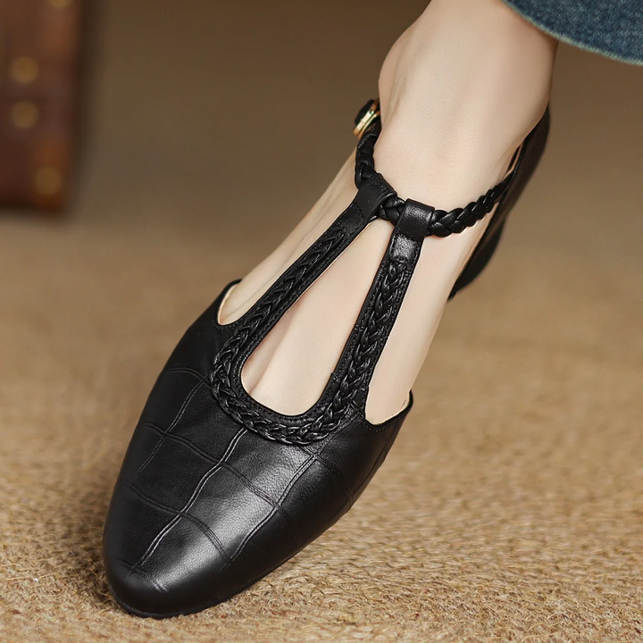 Julieta | Zapatos de Cuero Trenzado