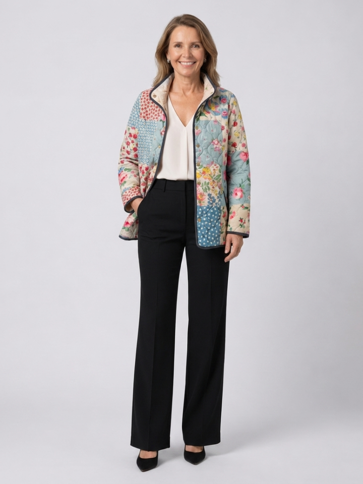 Chloé | Chaqueta Acolchada Patchwork