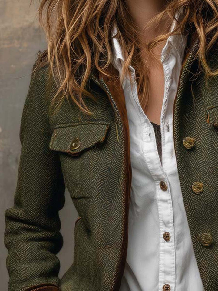 Honorine | Blazer Vintage Chevron