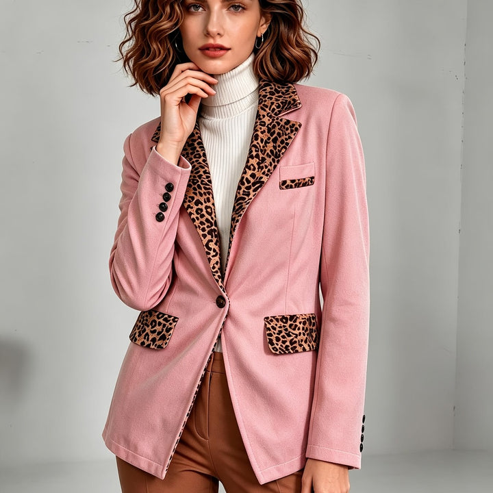 Clementina | Blazer Rosa de Terciopelo