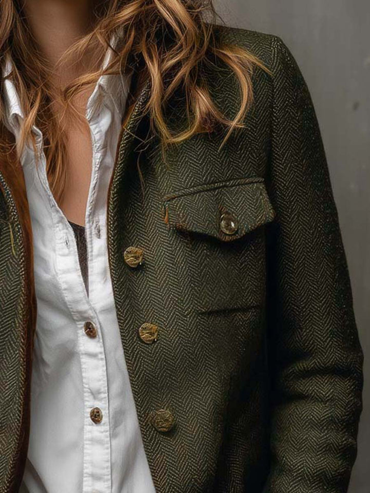 Honorine | Blazer Vintage Chevron