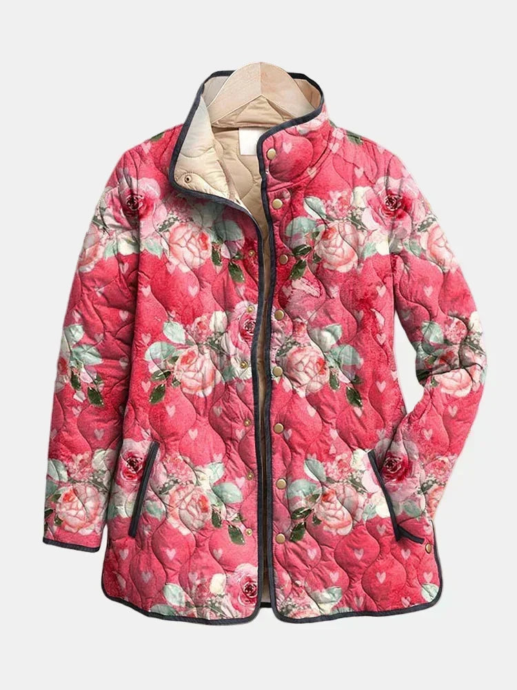 Azucena | Chaqueta Acolchada de Rosas