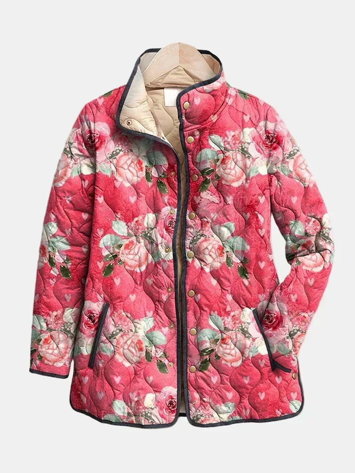 Azucena | Chaqueta Acolchada de Rosas