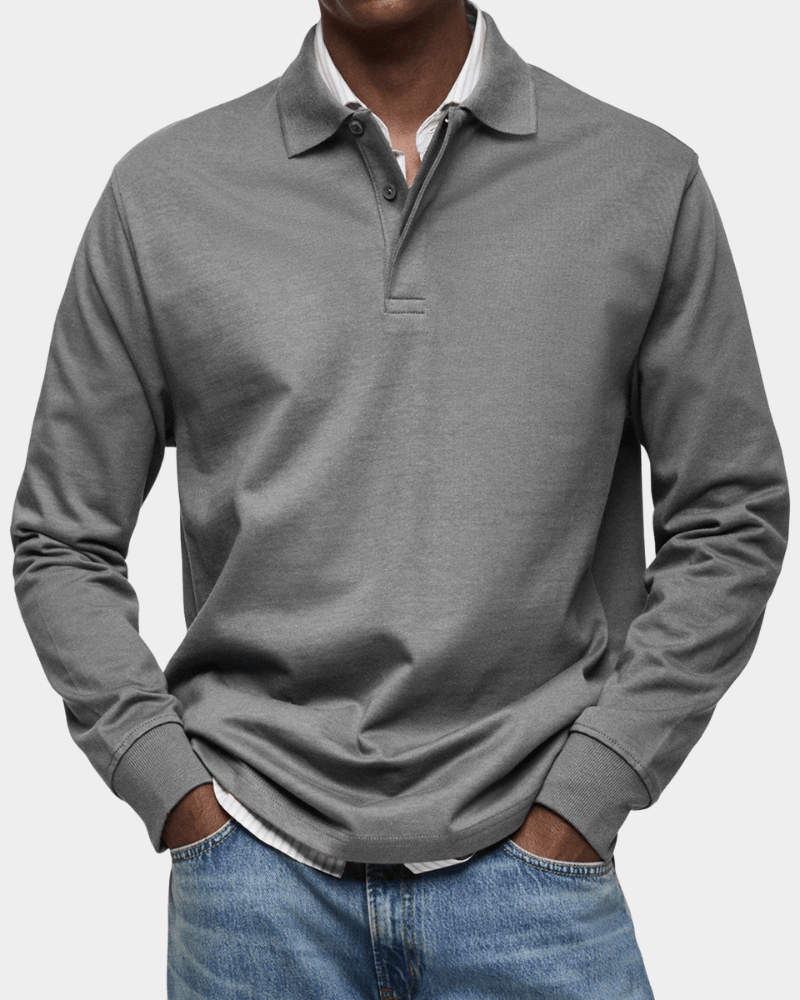 Polo de Otoño de Punto Texturizado