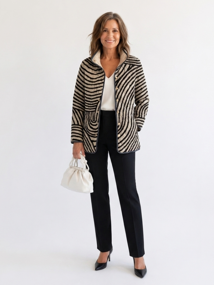 Léa | Chaqueta Acolchada de Círculos