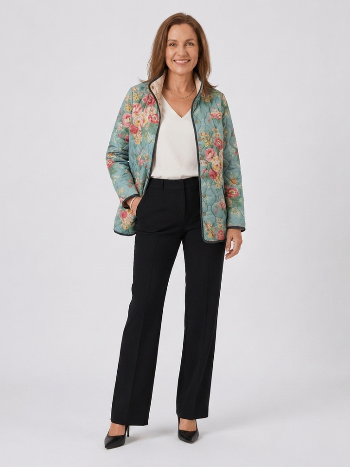 Mathilde | Chaqueta Acolchada de Rosas
