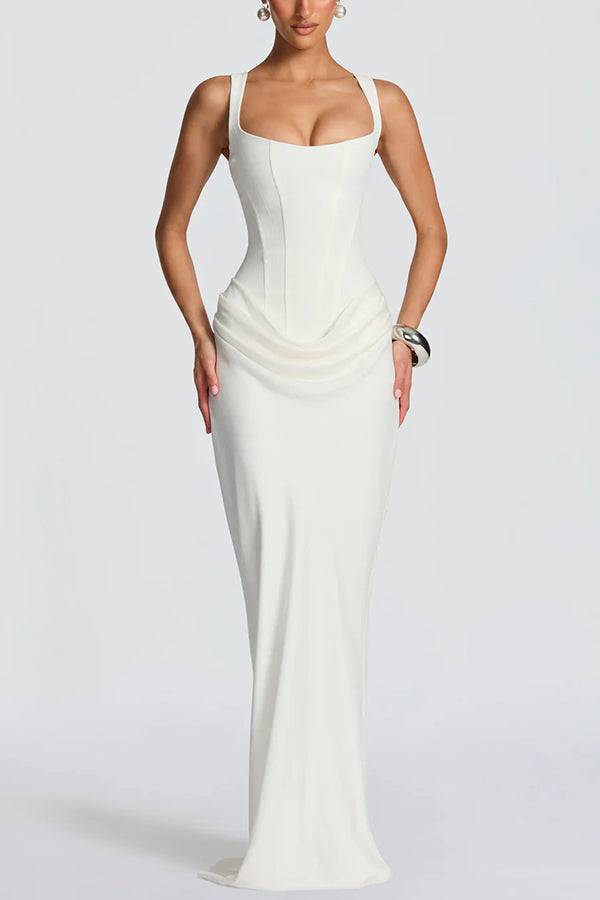 Mariana | Vestido Maxi de Escote Cuadrado