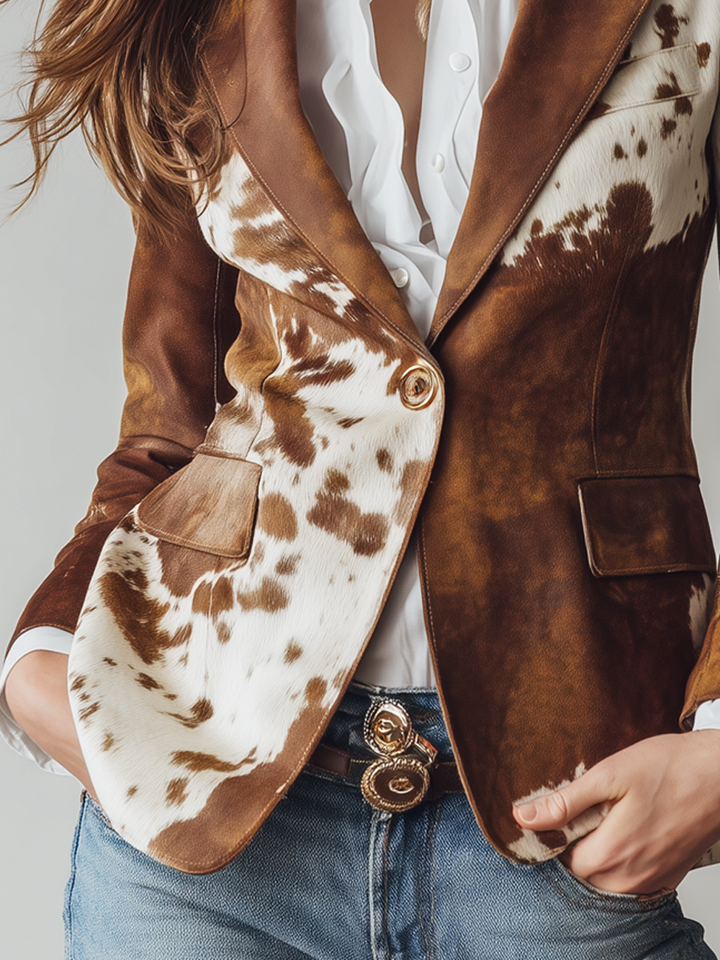 Agathe | Blazer Vintage Estampado