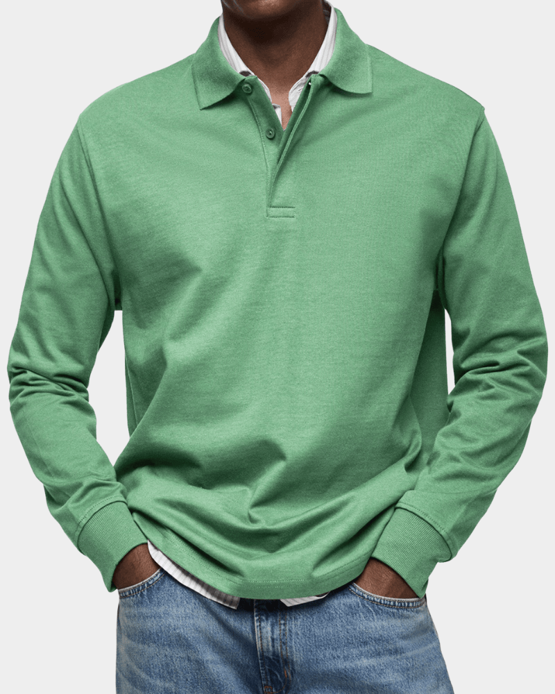 Polo de Otoño de Punto Texturizado