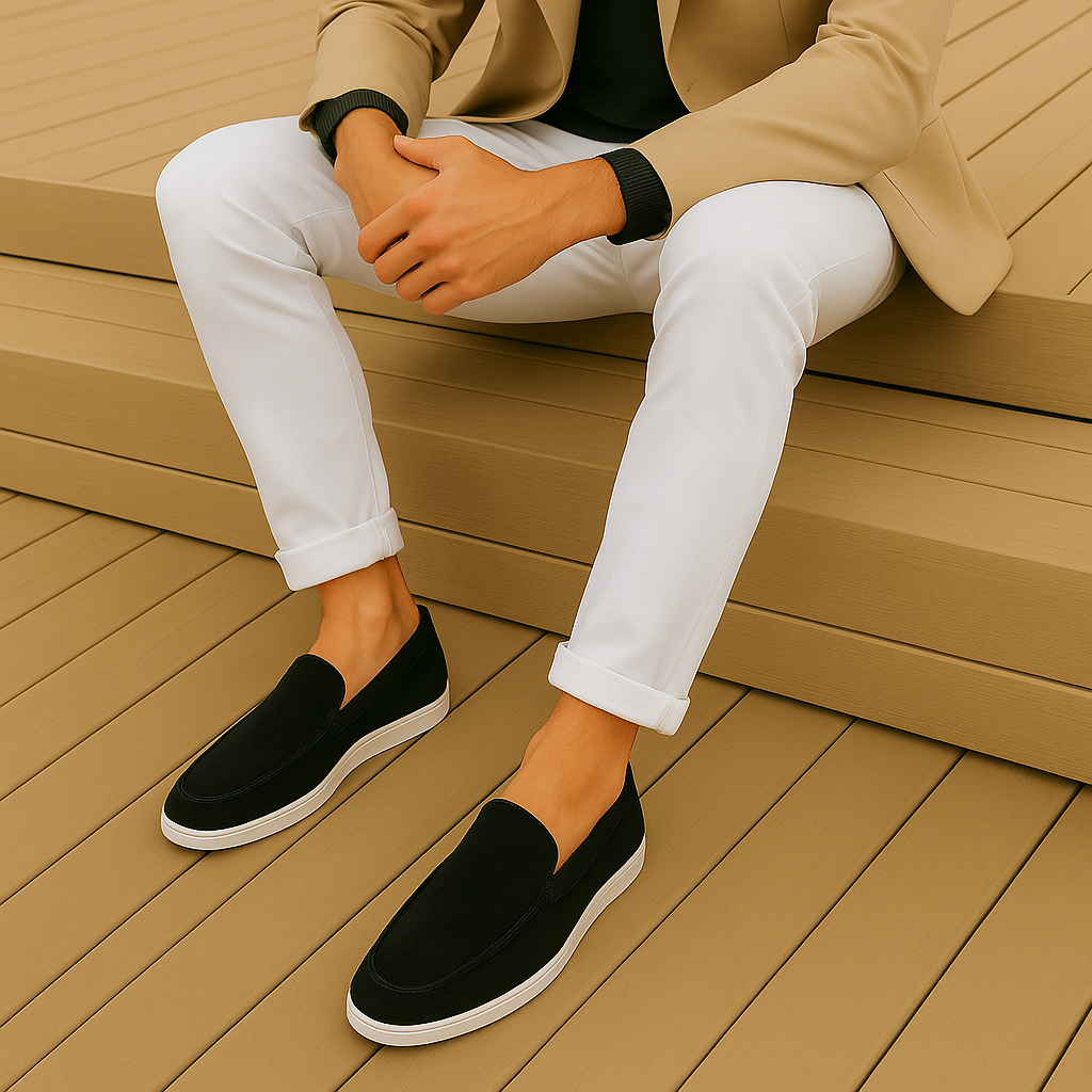 Loafers elegantes de gamuza