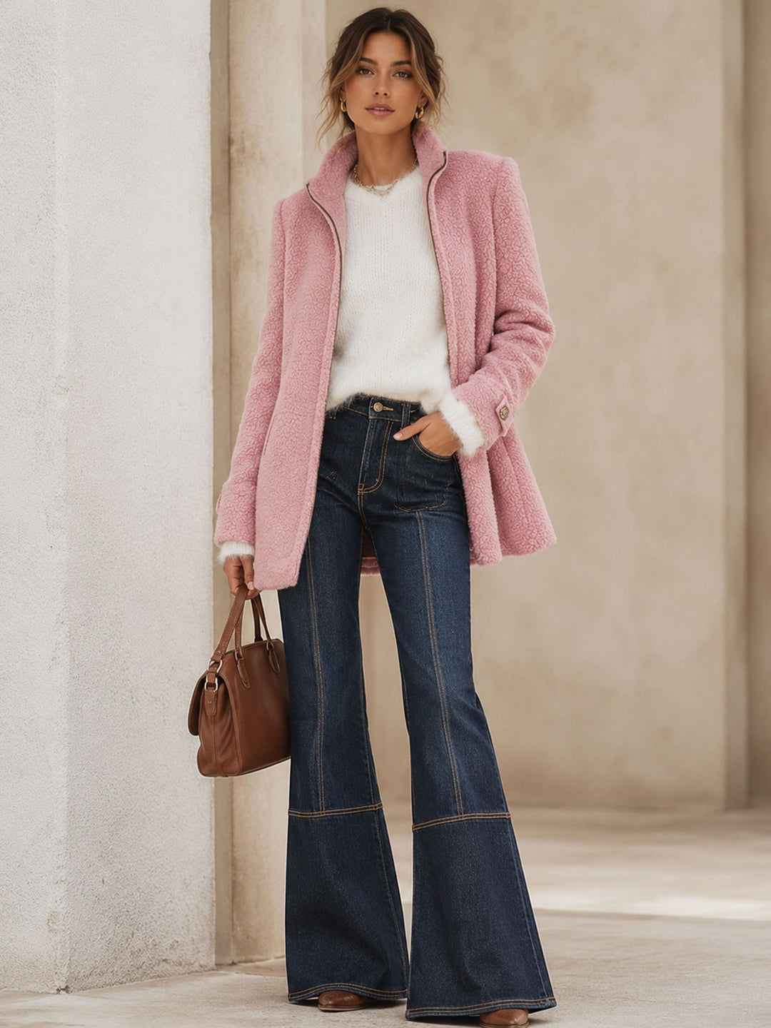 Rosalía | Chaqueta Polar Rosa