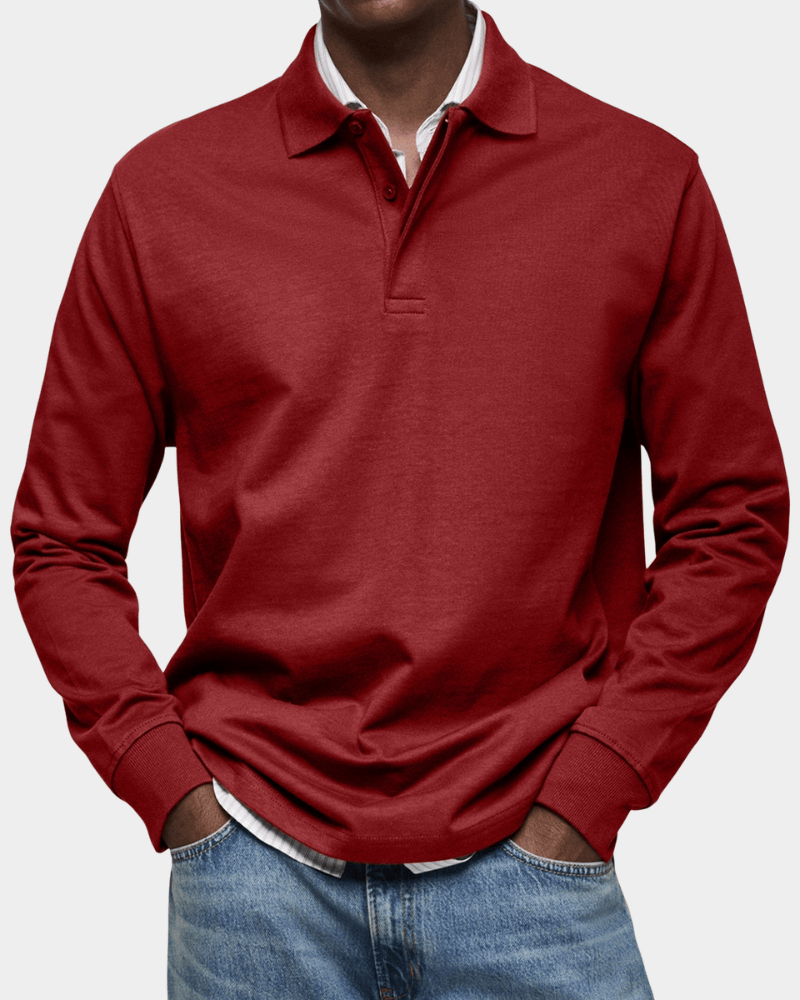 Polo de Otoño de Punto Texturizado