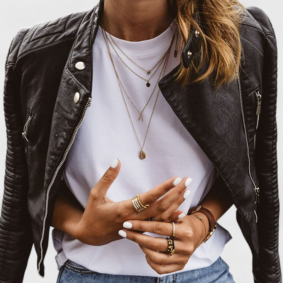 Chaqueta de Cuero Abril