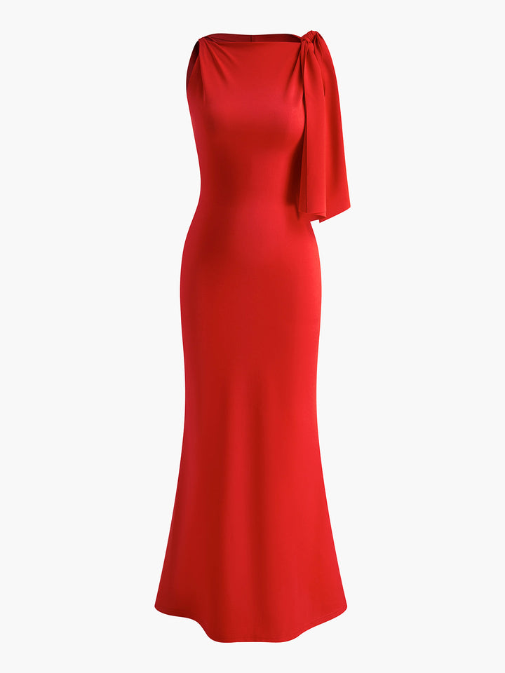 Vestido Largo sin Mangas con Nudo “Beloved”