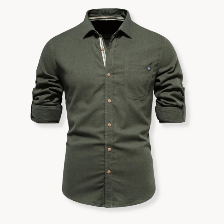 Blouse - Breathable Blend Button Front And Easy Movement