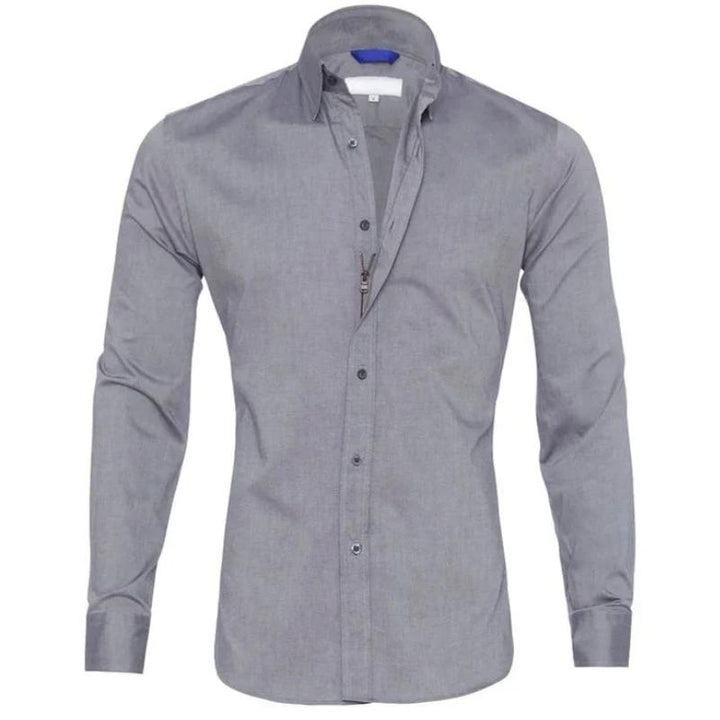 Blouse - Polyester Blend Hidden Zip And Wrinkle Control