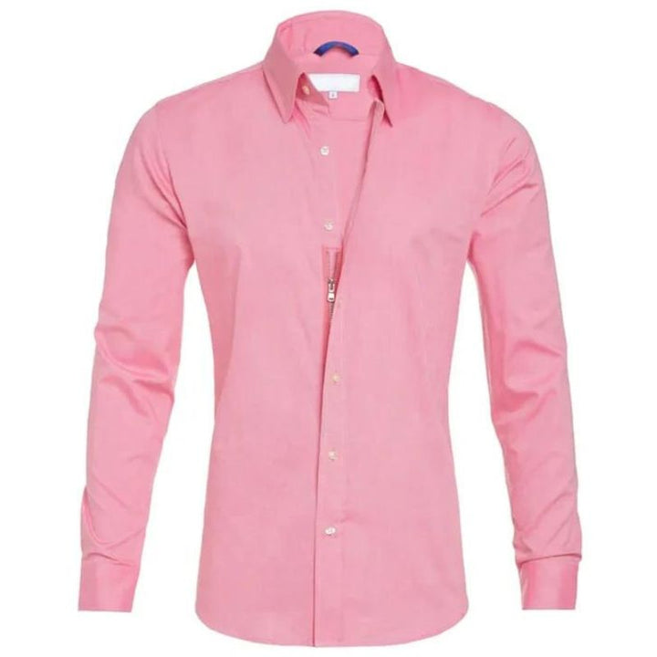 Blouse - Polyester Blend Hidden Zip And Wrinkle Control