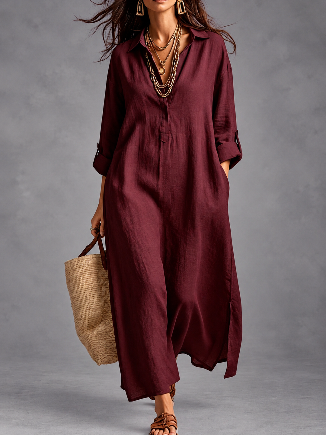 Tina | Vestido Maxi de Invierno
