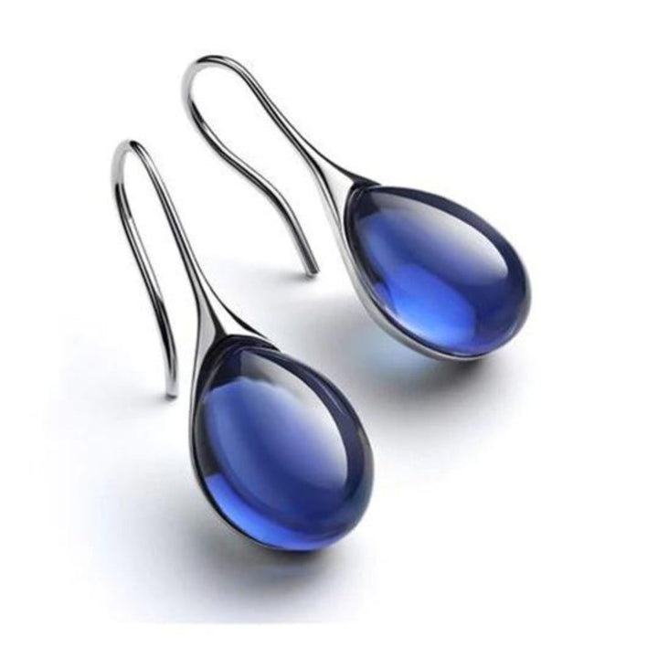 Pendientes de gota de cristal