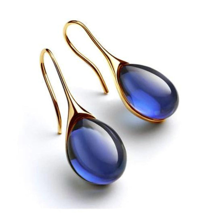 Pendientes de gota de cristal