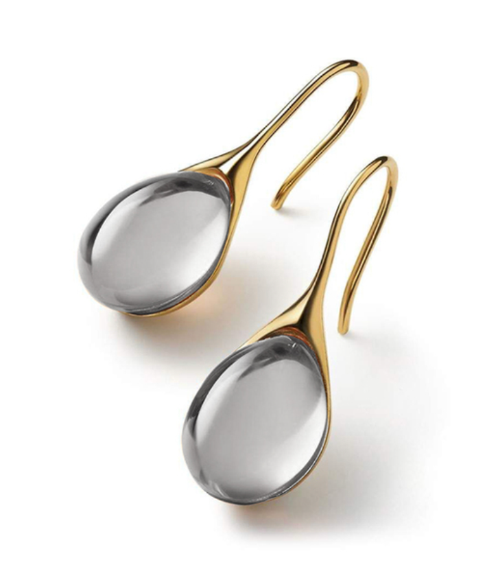 Pendientes de gota de cristal