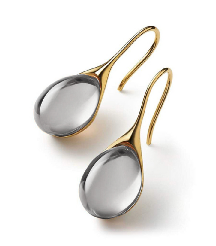 Pendientes de gota de cristal