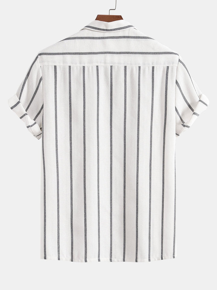 Casual Set - Polyester Blend Shirt And Quick Dry Shorts
