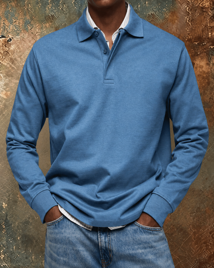 Polo de Otoño de Punto Texturizado