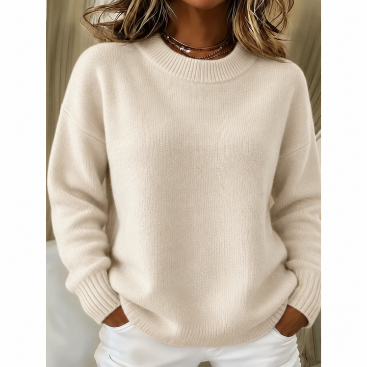 Jersey Suave de Mujer de Cuello Alto