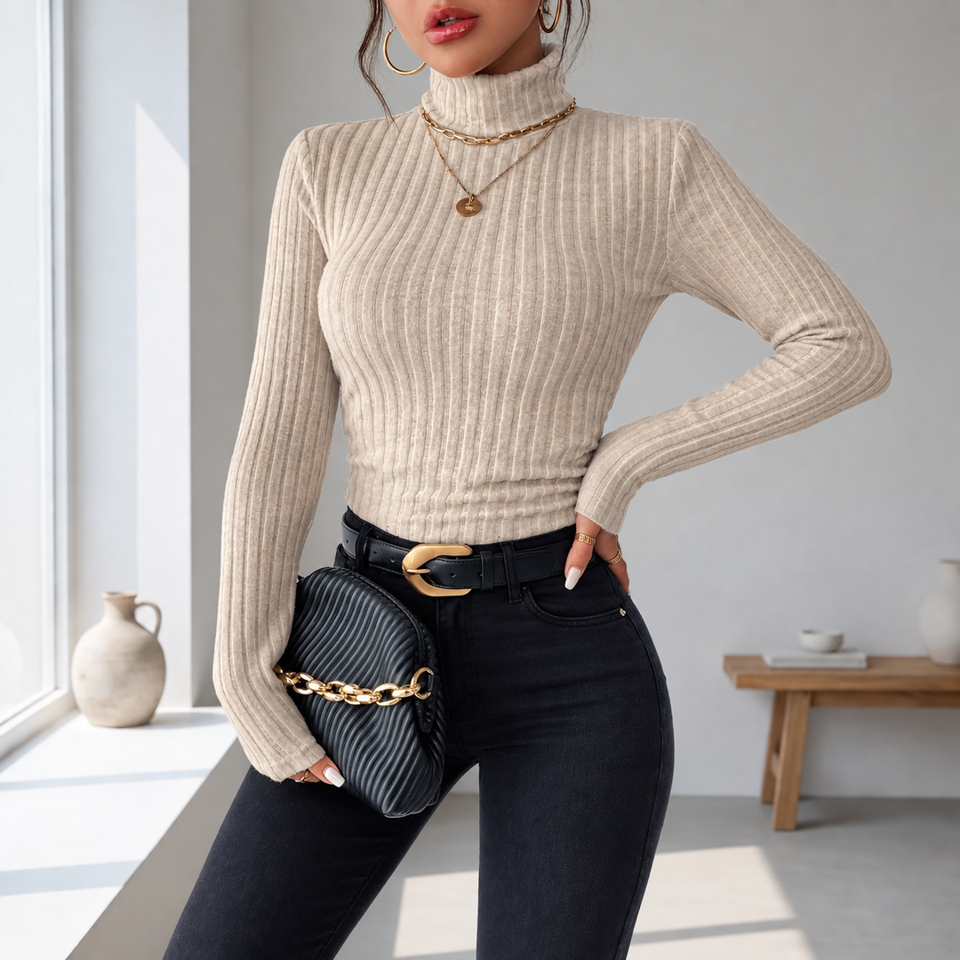 Laura | Jersey Casual de Cuello Alto