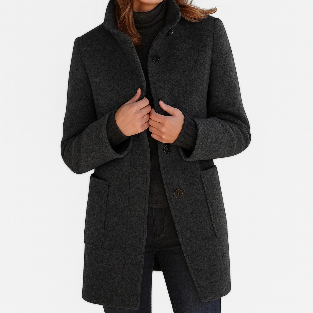 Chaqueta de Mujer de Cuello Alto