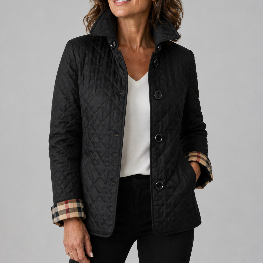 Chaqueta acolchada ligera Iria en color negro