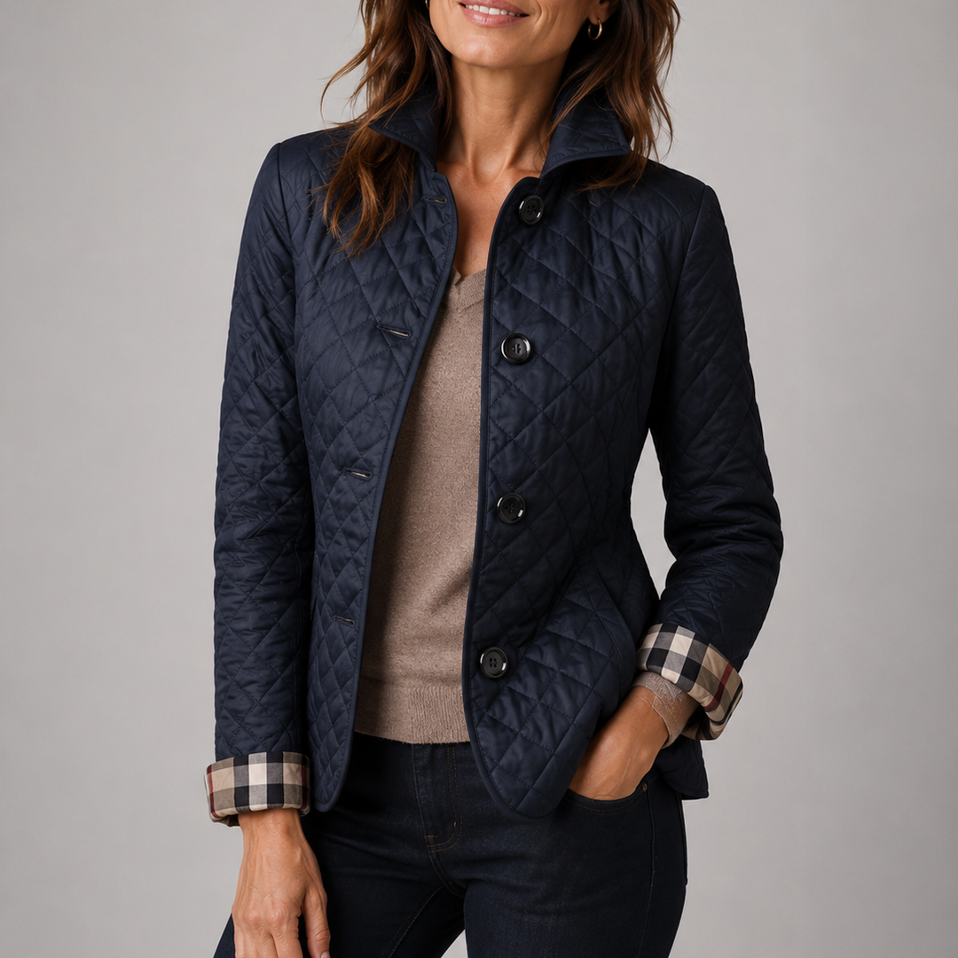 Chaqueta acolchada ligera Iria en azul marino