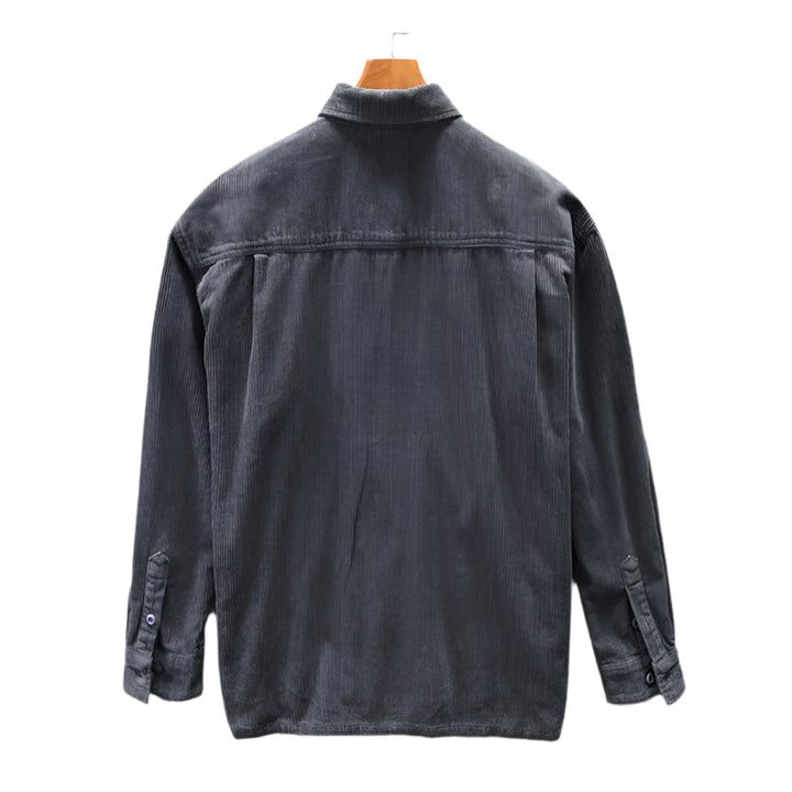 Cord Blend Shirt - Textured Surface & Easy Layering