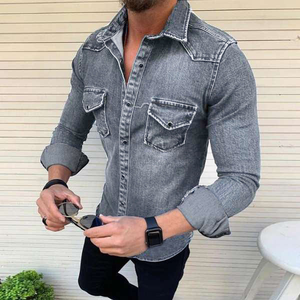 Denim Blend Shirt – Slim Shape And Durable All Day Wear
