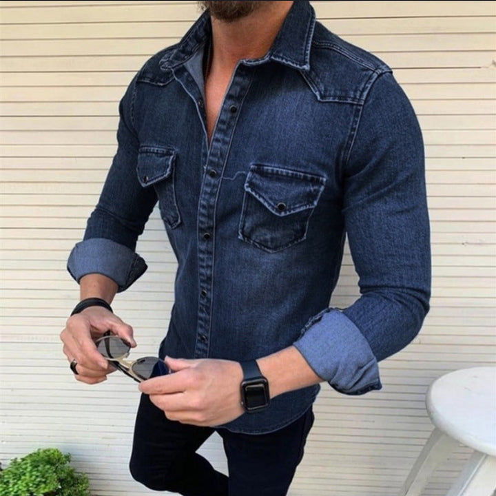 Denim Blend Shirt – Slim Shape And Durable All Day Wear
