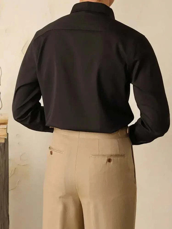 Dress Shirt - Polyester Blend Streamlined Fit And Neat Wear