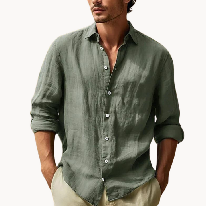 Dress Shirt - Structured Front Panel & Breathable Blend
