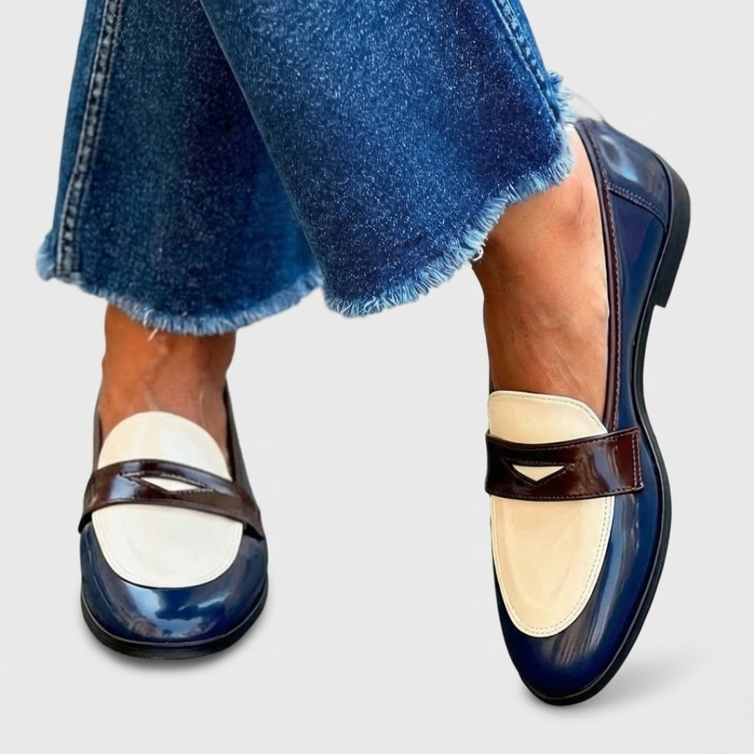 Claudia | Mocasines en Contraste