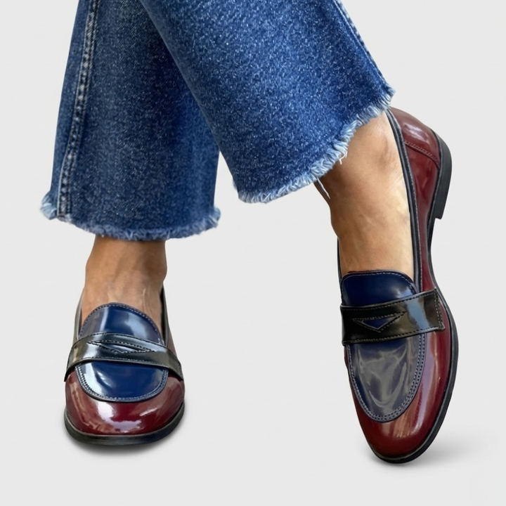 Claudia | Mocasines en Contraste