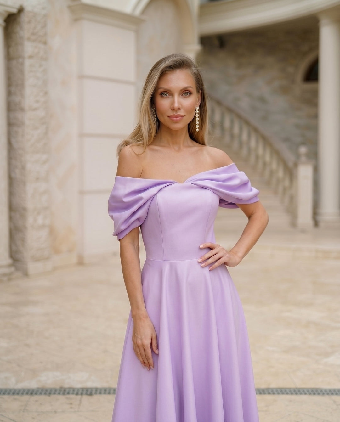 Positano Lilac Midi Dress