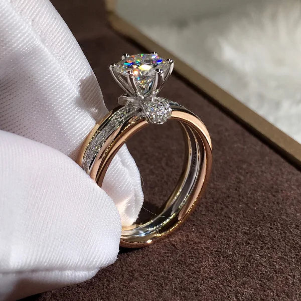 Lumi Round | White Crystal Ring