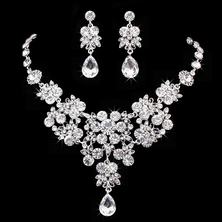 Florienne Crystal Necklace and Earring Set hero view