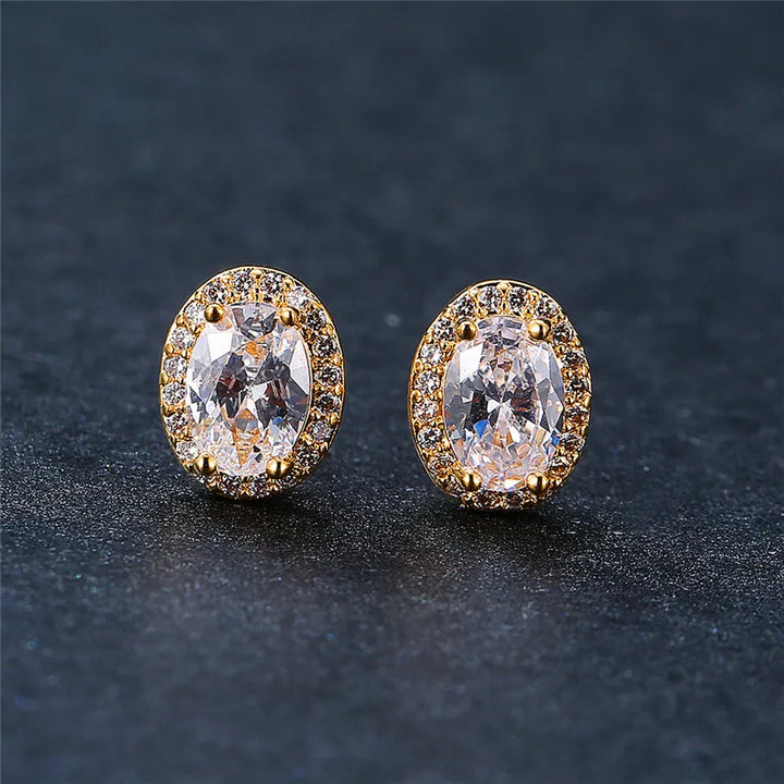 Ovaline | Colorstone Stud Earrings