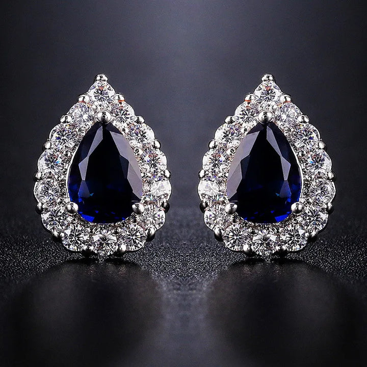 Jewelina | Colorstone Stud Earrings